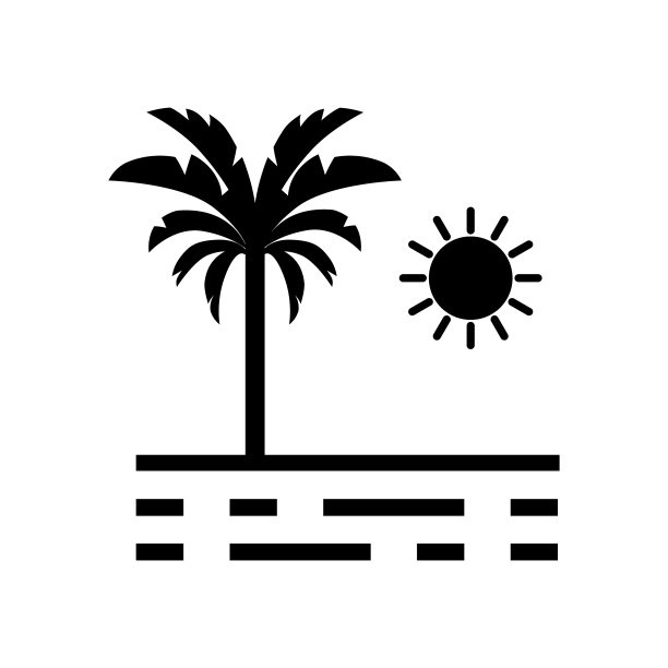 海滩上的图标图片下载