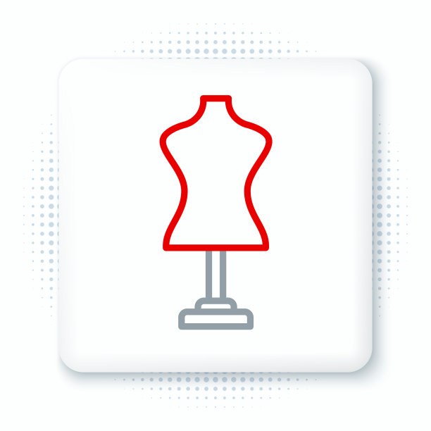 线人体模型图标孤立的白色背景图片下载