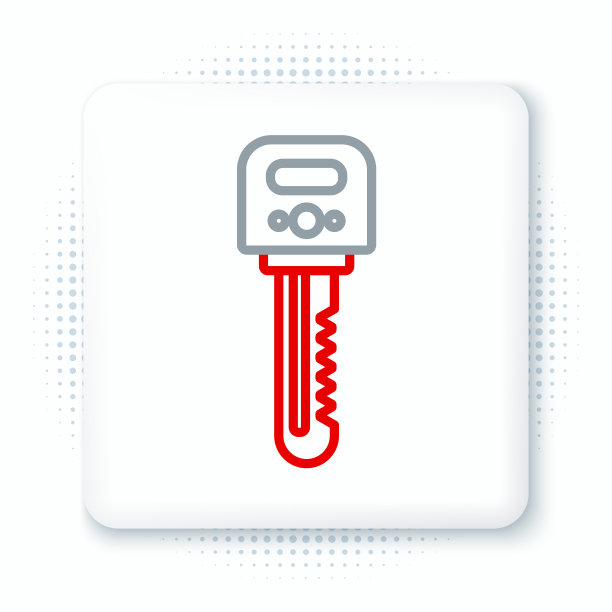 线键图标隔离在白色背景上图片下载