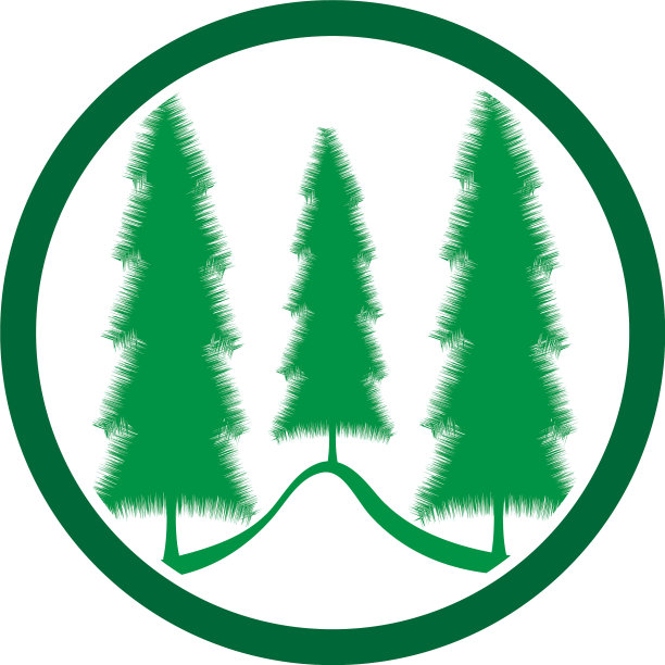 圣诞节树标志图片下载