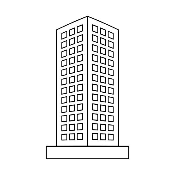 建筑物图标标志符号图片下载