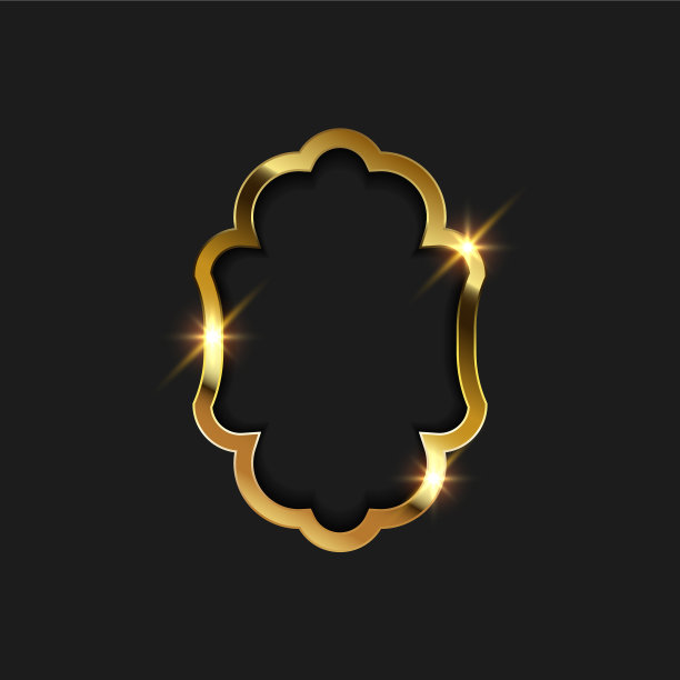 黄金框架设计图片下载