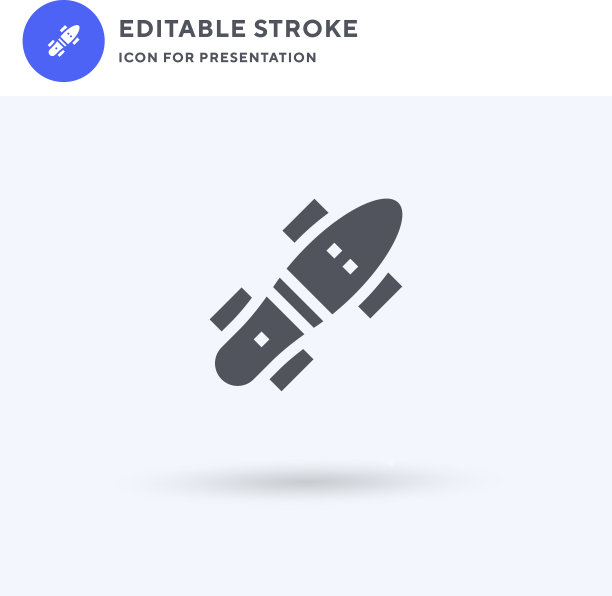 长板图标填充平面标志实心图片下载