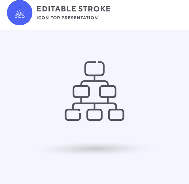 图表图标填充扁平标志图片下载