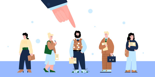 职位招聘和招聘横幅，手平图片下载