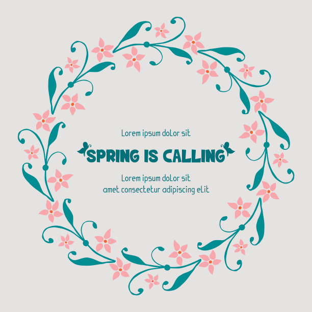 简单的春季呼唤海报设计图片下载