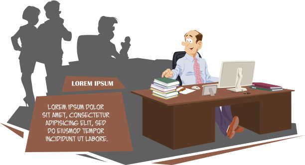 工作场所的商人工作的职员有趣的人图片下载