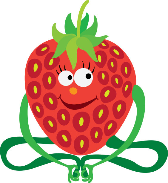 贝瑞瑜伽草莓图片下载