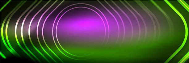 闪亮的霓虹灯发光的技术线高科技图片下载