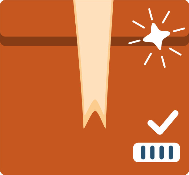 纸板箱交付和包装在白色图片下载