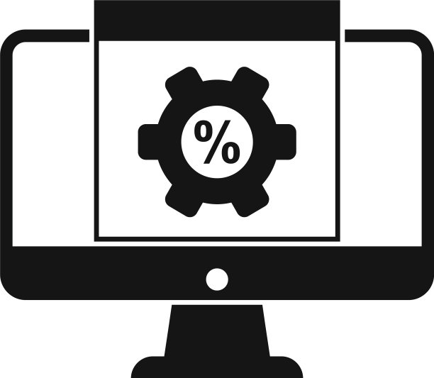 监控转化率图标简单风格图片下载
