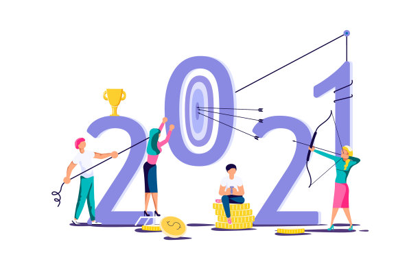 2021年旗帜模板图片下载