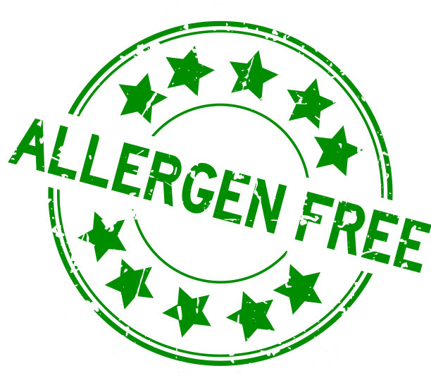 Grunge绿色无过敏原字圆形橡胶密封图片下载