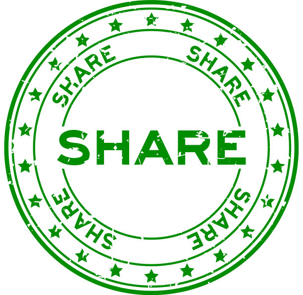 垃圾绿色分享字与星图标轮图片下载