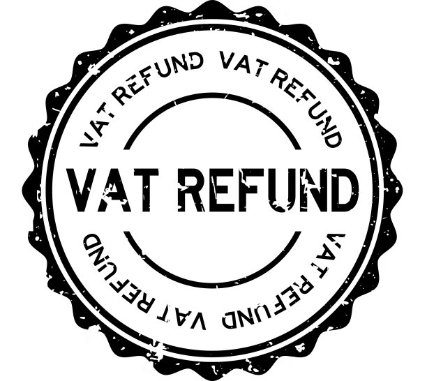 垃圾黑增值税退款字圆形橡胶密封图片下载