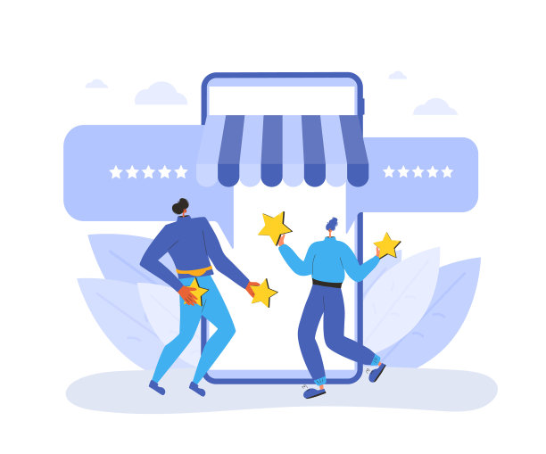 反馈概念人手中拿着星星图片下载