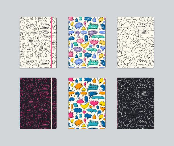 艺术笔记本封面设计图片下载