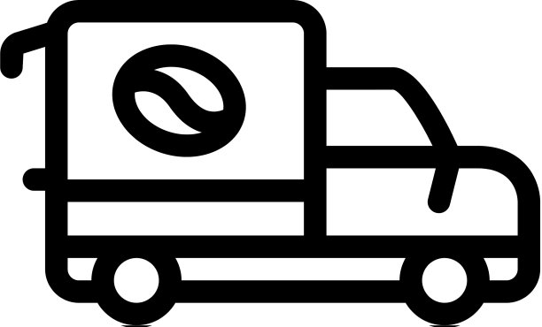 咖啡车图标轮廓图片下载