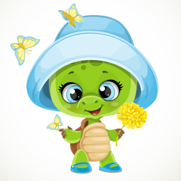 可爱的卡通大战在巴拿马孤立上图片下载