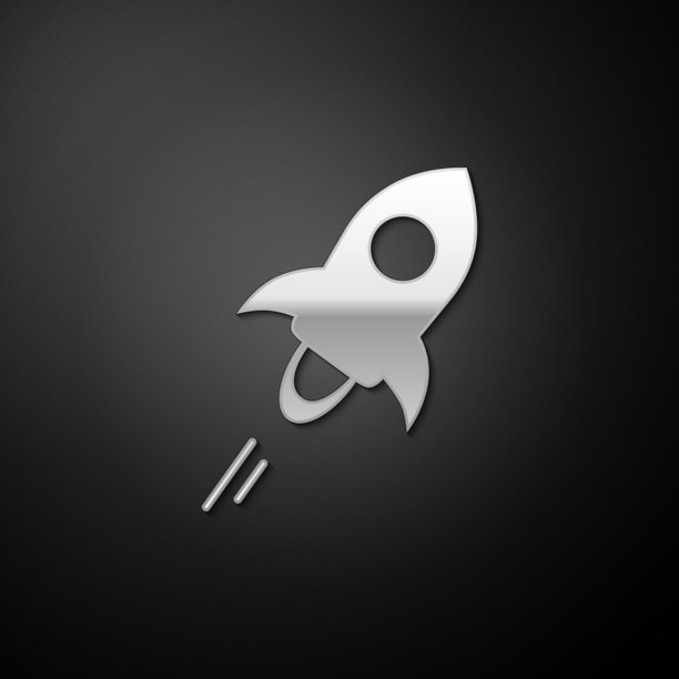 银色加密货币币恒星XLM图标图片下载