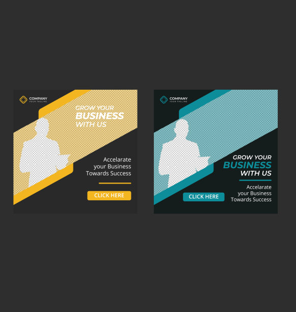 商业instagram横幅张贴模板设计图片下载