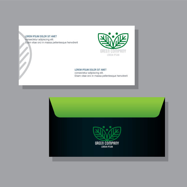 企业身份品牌模型信封和图片下载