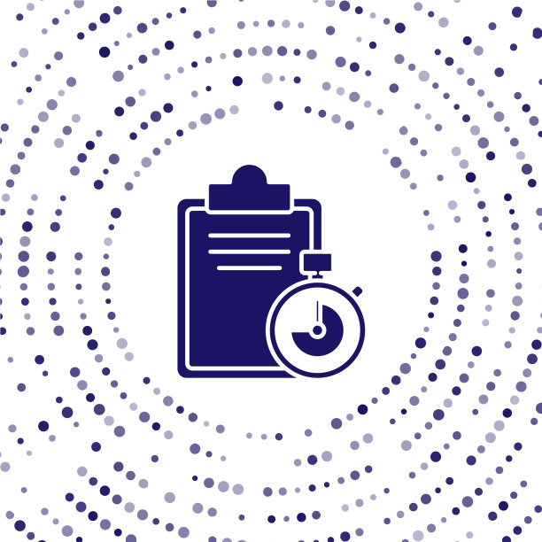 蓝色的验证交付列表剪贴板图标图片下载