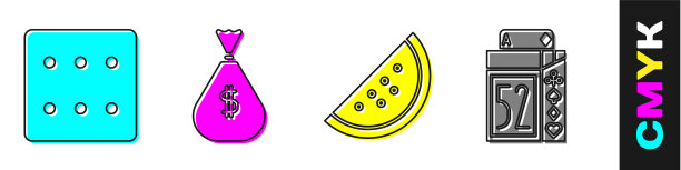 设置游戏骰子钱袋赌场老虎机图片下载