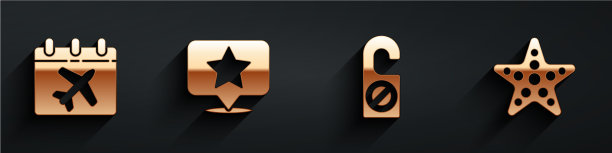 设置日历和飞机地图指针与星图片下载