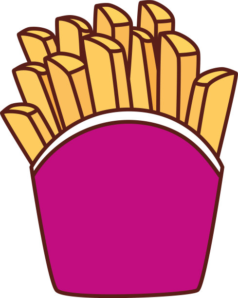 土豆，白底薯条图片下载