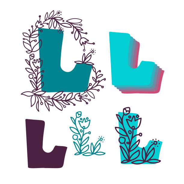 的大写字母l的孤立集图片下载