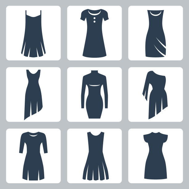 独立服装图标集图片下载
