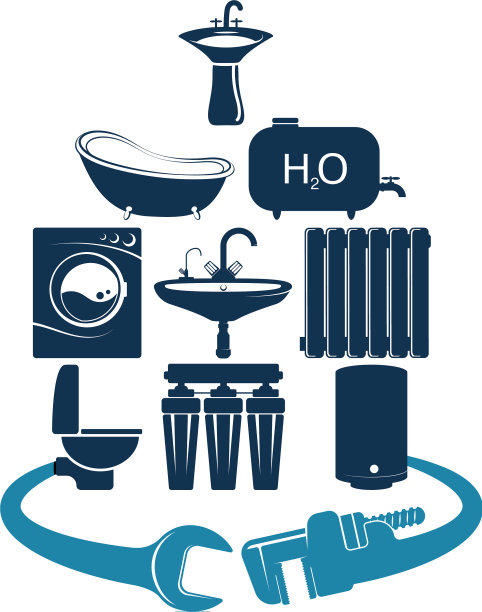 管道服务和维修是企业的标志图片下载