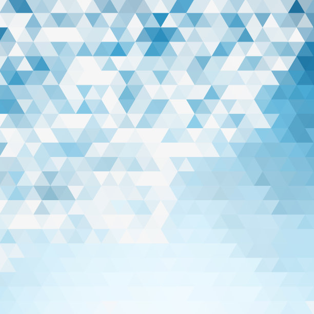 五颜六色的蓝色几何皱三角形图片下载