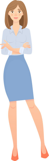 商业女人孤立图片下载