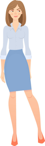 商业女人孤立图片下载