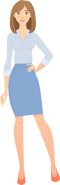 商业女人孤立图片下载