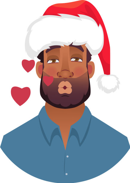 肖像非洲男子在帽吻图片下载