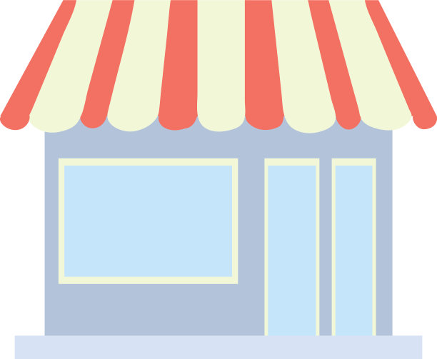 白色背景上的本地商业卡通图片下载