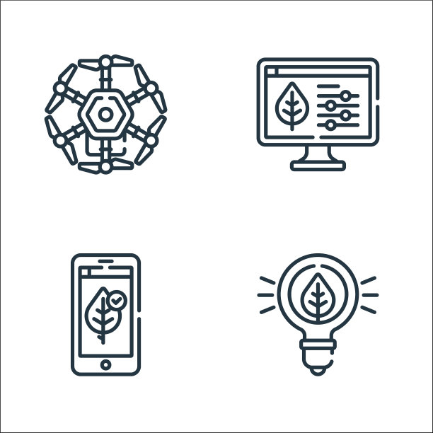 智能农场线图标线性设置质量线设置图片下载