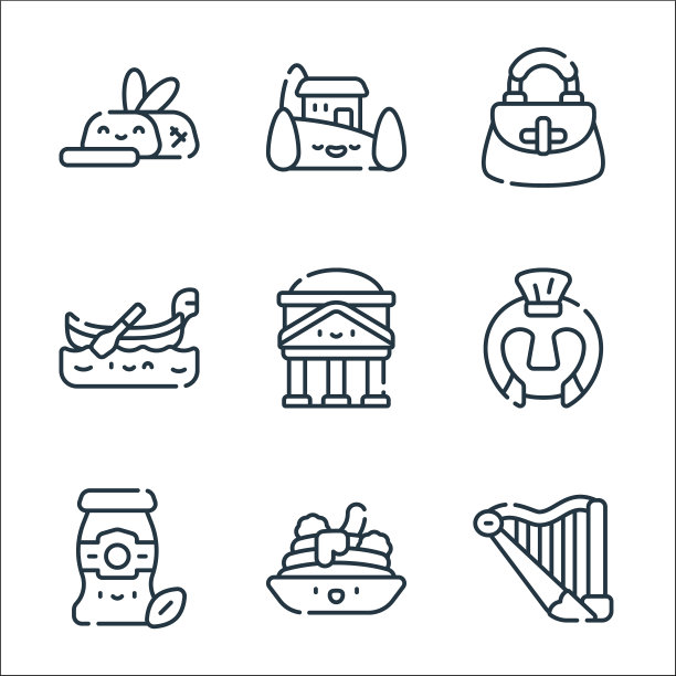 意大利线图标线集质量线集等图片下载