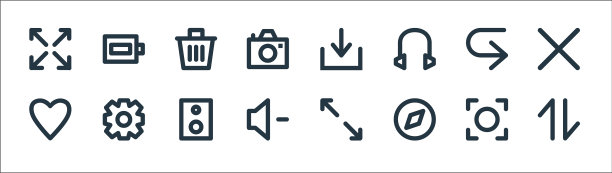 用户界面线图标线性设置质量线图片下载