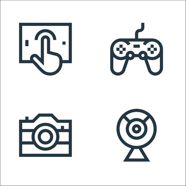 电子线图标线性设置质量线图片下载