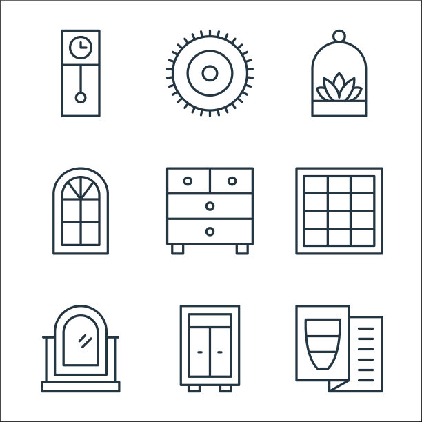 内饰线图标线性集质量线集图片下载