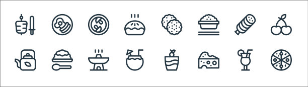 美食线图标线性设置质量线设置图片下载