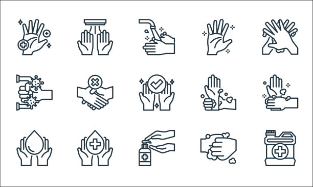 洗手线图标线性设置质量线设置图片下载