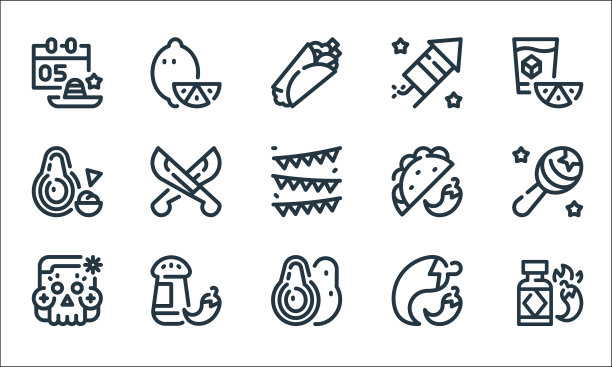 五月节线图标线性设置质量线图片下载