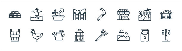 在村线图标线性设置质量线图片下载