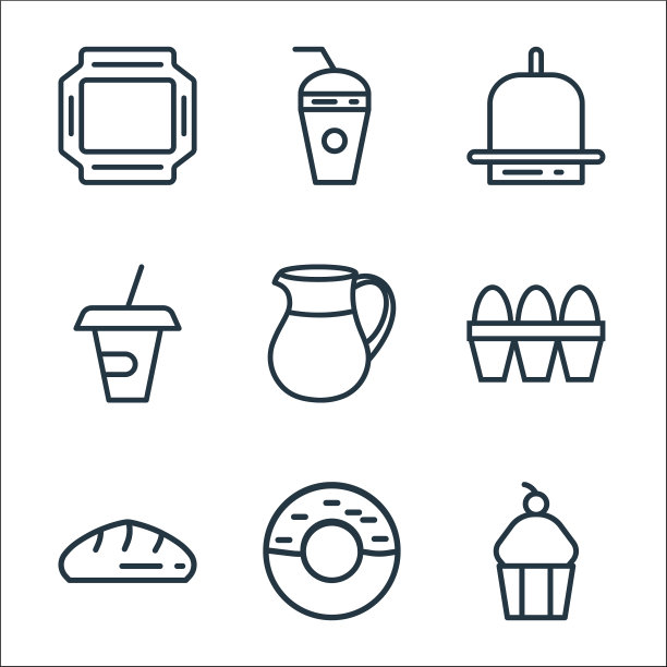 食品线图标线设置质量线设置这样图片下载