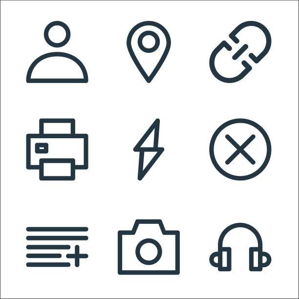 用户界面线图标线性设置质量线图片下载